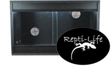 Repti-Life Vivarium 24x15x15 in Black, 2ft vivarium