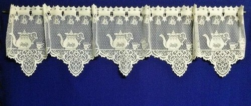 Heritage lace tea cups ecru - lace,