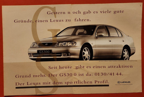 Lexus gs300 advertisement - gs300,