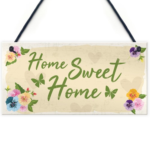 Home sweet sign shabby - home,