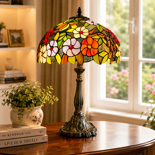 Handmade floral tiffany style - floral,