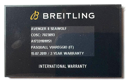 Breitling original year - original, 2-year