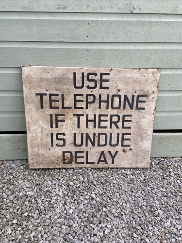 Original railway sign screen - original,