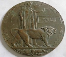 10th KINGS ROYAL RIFLE CORPS CAMBRAI CASUALTY DEATH PLAQUE ANDERTON BLACKBURN