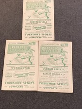 3x Bradford Park Avenue Programmes From The Mid 50s
