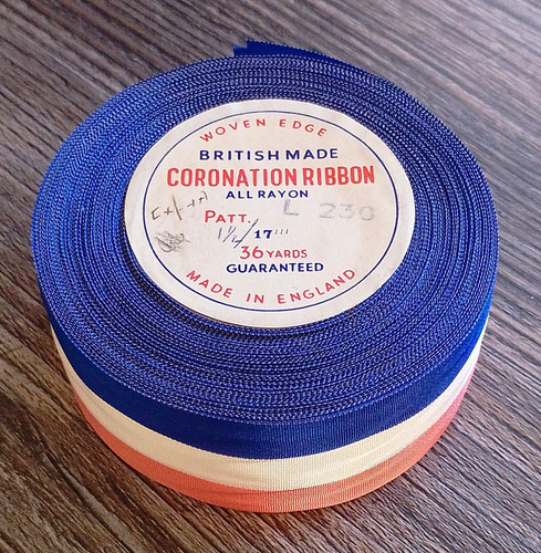 Original coronation ribbon - coronation,