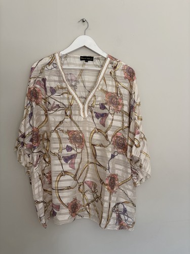 Frank usher sheer chain - usher, print