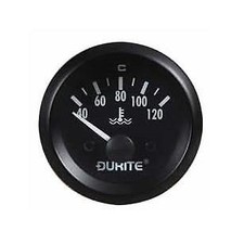 Durite 12V Illuminated Water Temperature 52mm Gauge & 1/8" NPTF Sender 0-523-23