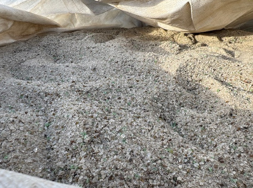 Glass blasting media for shot