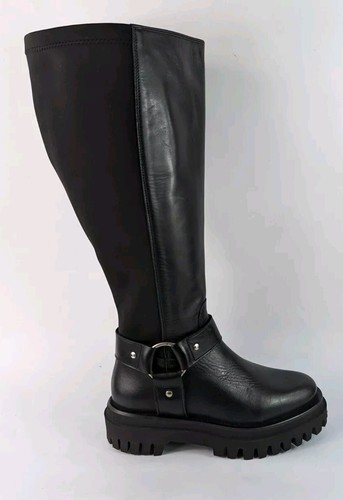 Duo black leather - leather, high