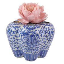 Chinese Porcelain Tulip Vase Blue White h14cm 18th 19th Century