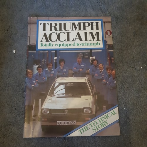 Triumph acclaim car brochure - acclaim,