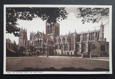 York Minster from South East - Yorkshire postcard (pub. Scott)