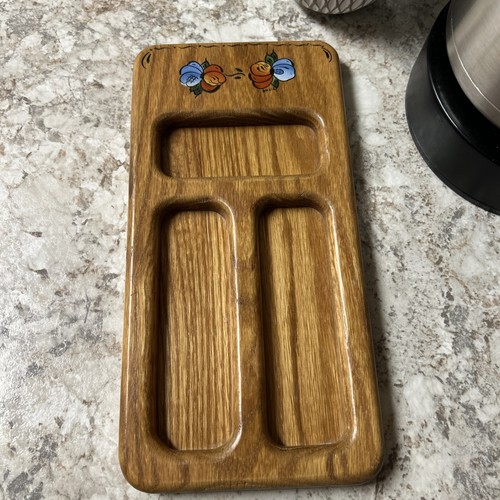Vintage wooden divided - vintage,