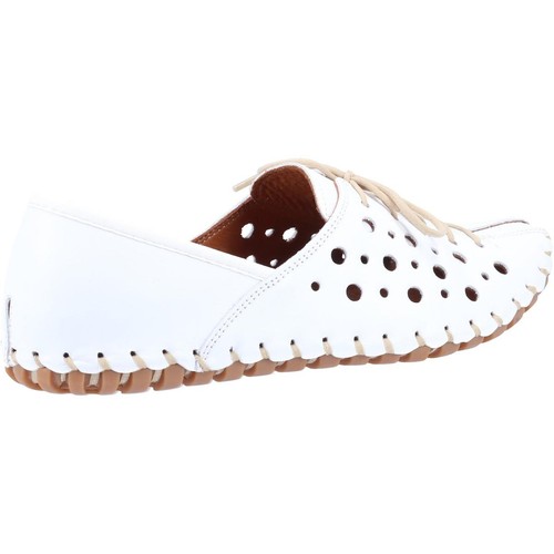 Riva zeta white leather - white, casual