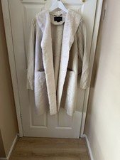 Women's Cream Centigrade Coatigan Size XL BNWOT Faux Suede  