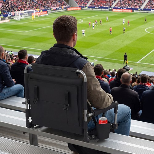 Foldable stadium seat - seat, cm