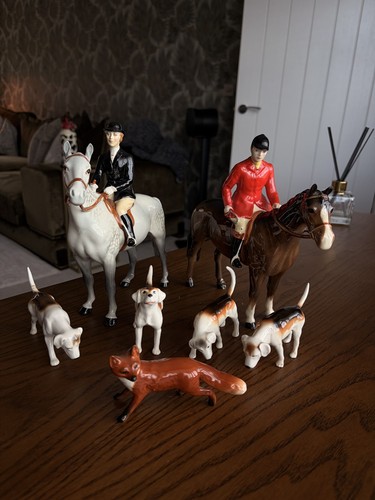 Beswick hunting scene set - beswick,