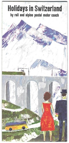 Vintage switzerland map - map, travel