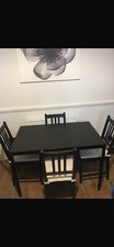 dinning table and 4 chairs