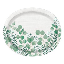 12" Botanical Oval Plates