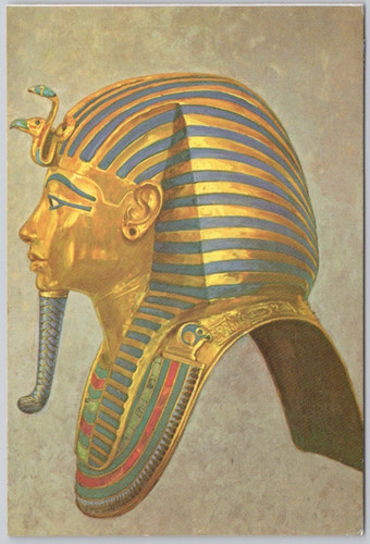 Egypt vintage postcard golden - postcard,