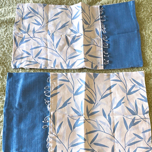 Sea spray cushion covers pair