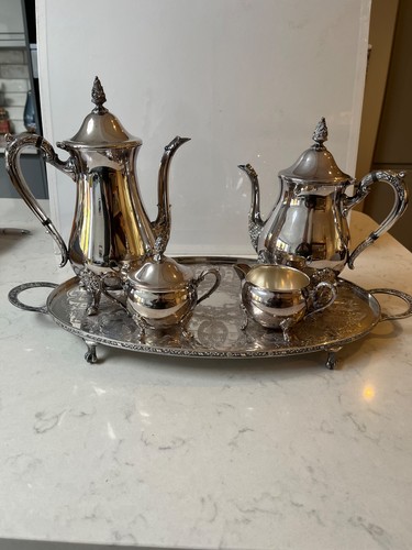 Silver plated tea - silver, coffee