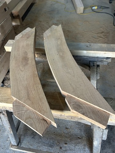 Oak braces 800mmx150mm - 800mmx150mm, (pair)