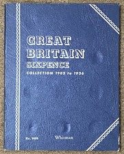 Whitman Silver Sixpence Folder  Album 1902-1936 Empty