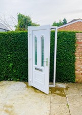 UPVC Door Double Glazed Door Exterior Door + Key + Frame/Cill