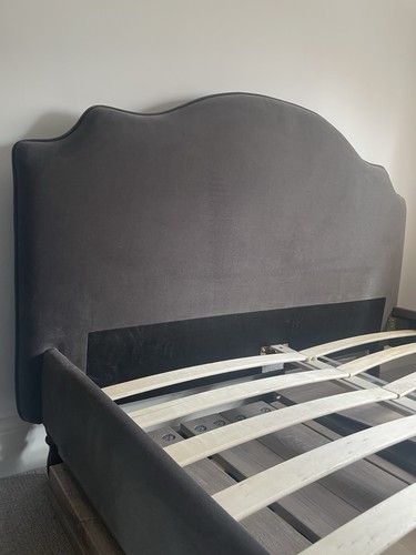 Habitat velvet double bed - double,