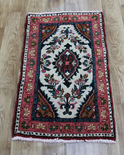 GREAT PERSIAN HAMEDAN RUG, FINE FLORAL DESIGN AND SUPERB COLOUR  80 X 50 CM  