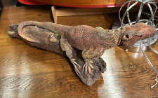 Wooden carved Bearded Dragon - Wood Carving - High Desert Dragon