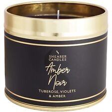 SHEARER CANDLES Amber Noir Fragrance Long Lasting Large Tin Scented Candle *NEW*
