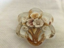 Vintage Reverse Carved Lucite