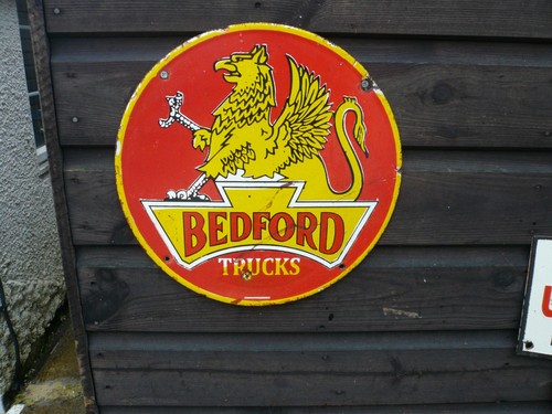 Enamel sign bedford tk - sign,,