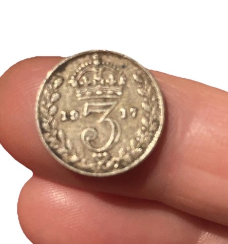 1917 king george silver - v,