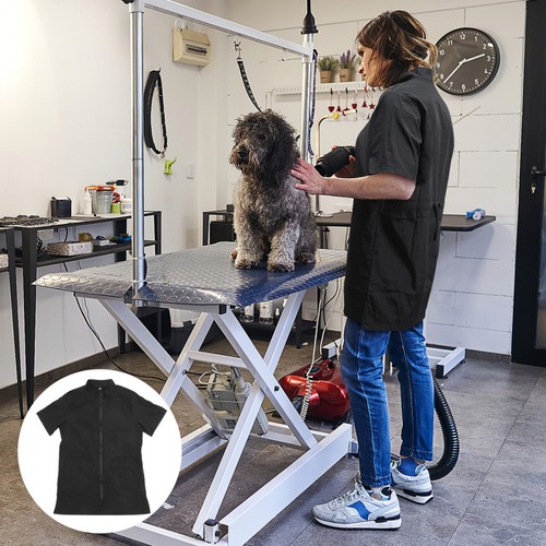 Full length apron - full, black
