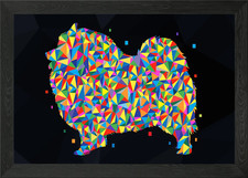Keeshond dog wpap Framed Wall