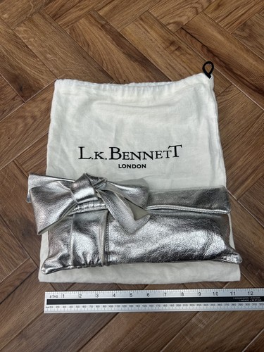 Silver bennett clutch bag - bennett,