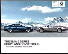 BMW 6-Series Coupe & Convertible 2009-2010 UK Market Brochure 630i, 650i & 635d