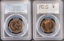 ISLE OF MAN 2 POUNDS £2 UNC