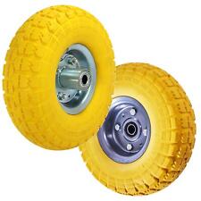 10" Sack Truck Wheel Solid Rubber Pneumatic Tyre Barrow Heavy Duty Pack of 2