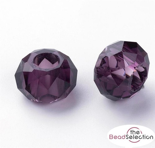 Faceted 14mm purple - faceted,
