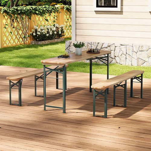 Folding long beer table bench - folding,