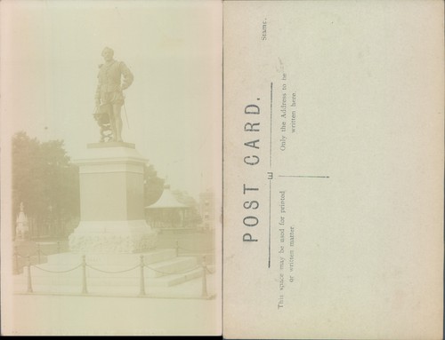 Statue sir francis drake - statue,