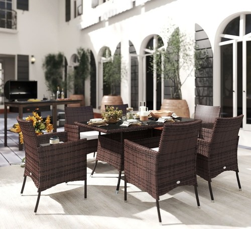 Seater rattan dining set - seater,