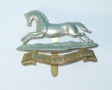 3rd King's Own Hussars Regiment Cap Badge Bi-Metal Slider