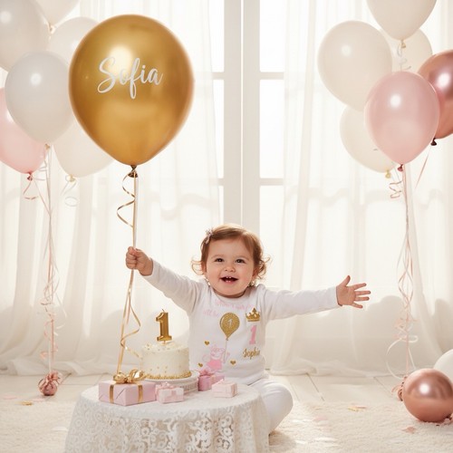Baby girl personalised white - personalised,